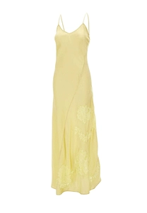 Isla Lace-Insert Slip Dress