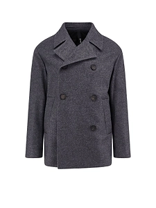 Hevo Tranig Double-Breasted Pea Coat