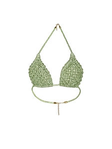 Diamond Braided Bikini Top Beachwear