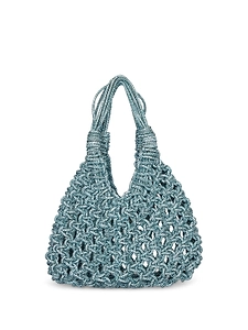 Vanni Small Woven Shoulder Bag