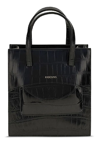 Hidesins Pocket Structured Embossed Shoulder Bag