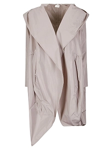 Hira Draped Hooded Trench Coat