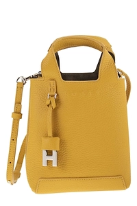 Hogan Logo Embossed Top Handle Bag