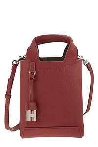Hogan Logo Embossed Top Handle Bag