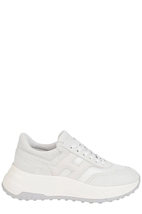 Hogan Logo Patch Lace-Up Sneakers