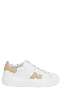 Hogan Logo Patch Lace-Up Sneakers