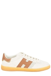 Hogan Logo Patch Lace-Up Sneakers