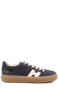 Hogan Logo Patch Lace-Up Sneakers