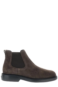 Hogan Round-Toe Chelsea Ankle Boots