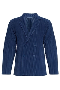 Homme Plissé Issey Miyake Double Breasted Pleated Jacket
