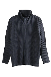 Homme Plissé Issey Miyake Pleated Basics Zip-Up Cardigan