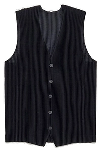 Homme Plissé Issey Miyake Pleated Button-Up Vest