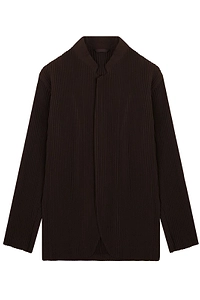 Homme Plissé Issey Miyake Pleated Collarless Jacket