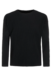 Homme Plissé Issey Miyake Pleated Long-Sleeve Basic T-Shirt