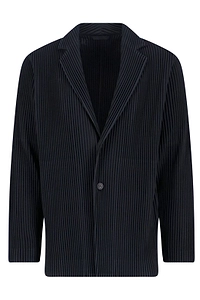 Homme Plissé Issey Miyake Pleated Single-Breasted Blazer