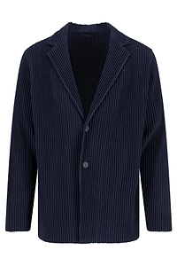 Homme Plissé Issey Miyake Pleated Single-Breasted Blazer