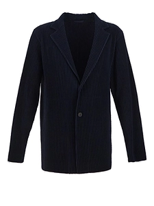 Homme Plissé Issey Miyake Pleated Single-Breasted Jacket