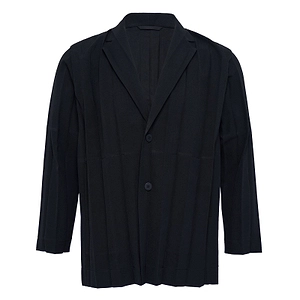 Homme Plissé Issey Miyake Pleated Striped Blazer