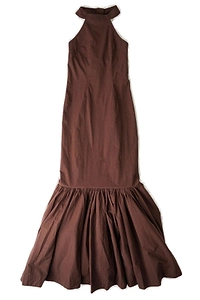 House Of Sunny Fishtail Gathered Dress