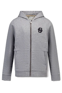 Hugo Boss Kids Double B Monogram Zip-Up Hoodie