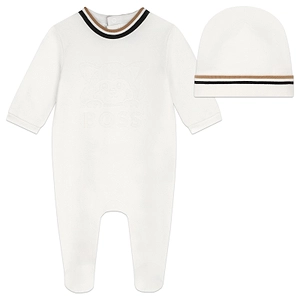 Hugo Boss Kids Sleepsuit And Hat Set