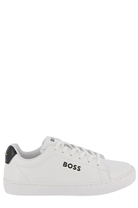 Hugo Boss Kids Logo Detailed Lace-Up Sneakers