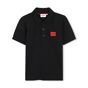 Logo-Patch Straight Polo Shirt