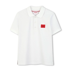 Logo-Patch Straight Polo Shirt