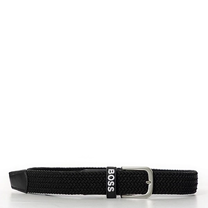 Logo Print Braided Belt