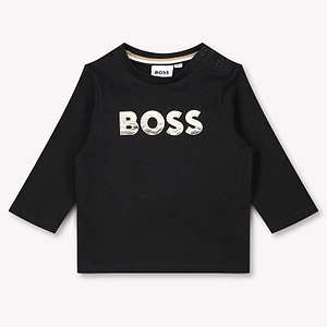 Boss Kids Logo Printed Long Sleeved T-Shirt