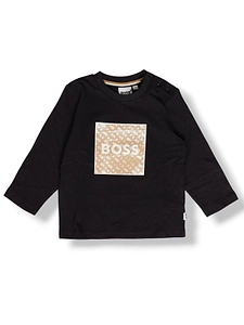 Hugo Boss Kids Square-Logo Crewneck T-Shirt