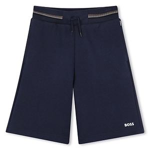 Hugo Boss Kids Striped Waistband Shorts