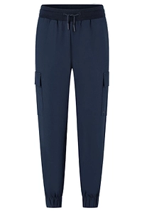Hugo Boss Kids Tapered Drawstring Cargo Track Pants