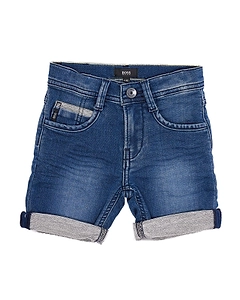 Hugo Boss Kids Turn-Up Hem Denim Shorts