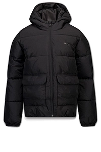 Hugo Boss Kids Zipped Hooded Puffer Jacket
