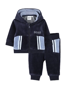 Hugo Boss Kids Velour Color-Block Tracksuit Set