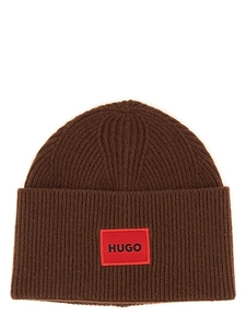 Hugo Boss Logo-Patch Ribbed Beanie