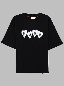 Hugo Kids Heart Logo T-Shirt