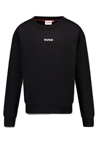 Hugo Kids Logo Printed Fleece Sweatshirt