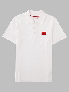 Hugo Kids Logo Patch Short Sleeve Polo Shirt