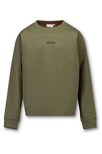 Hugo Kids Logo Printed Fleece Sweatshirt