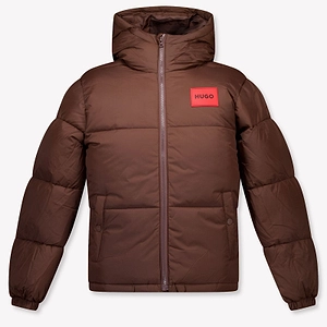 Logo Puffer Hooded Jacket