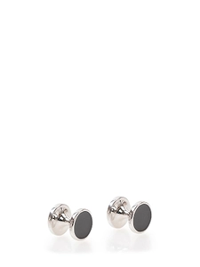 Hugo Logo Engraved Round Cufflinks