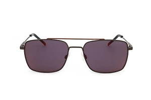 Hugo Rectangular Metal Sunglasses