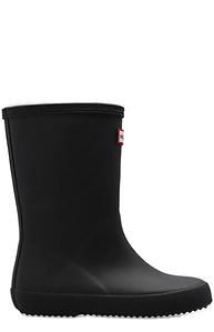 Hunter Kids Logo-Patch Round-Toe Wellies