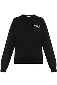 Hunza G Logo Embroidered Crewneck Sweatshirt