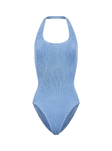 Sandy Crinkle Halterneck Swimsuit
