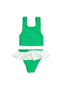 Hunza G Ruffled Sleeveless Bikini Set