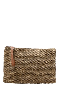 Ampy Woven Zipped Clutch Bag