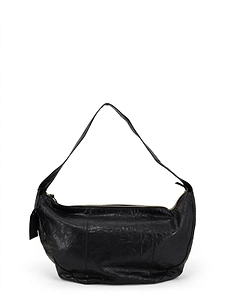 Crinkled Zip Shoulder Bag